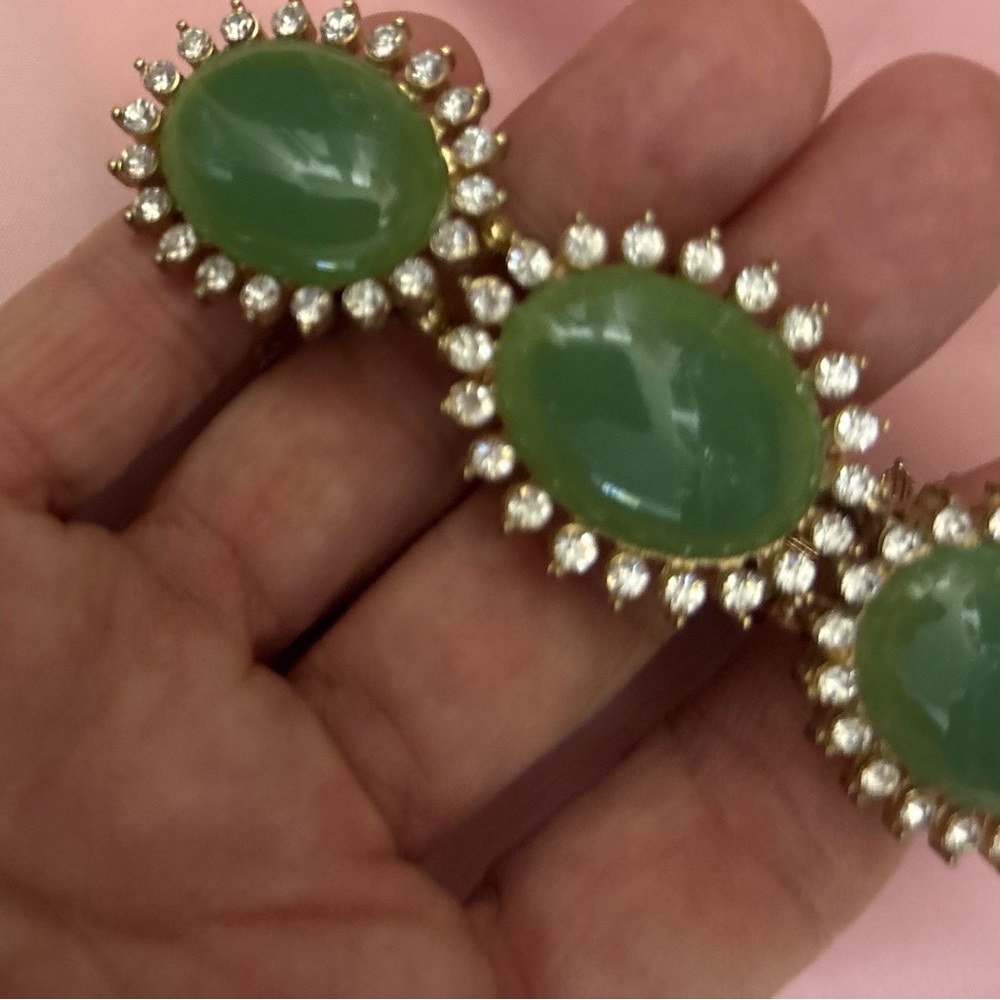 Tasha Green and Gold Bracelet - Picture 3 of 4